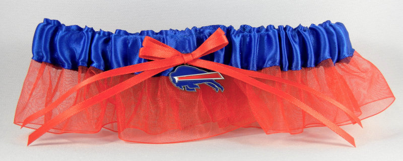 Buffalo Bills Inspired Garter with Licensed Charm